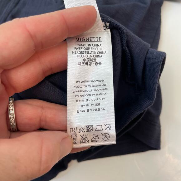 NWT Vignette 7Y Kenzie Top in Navy Stars - Picture 4 of 4